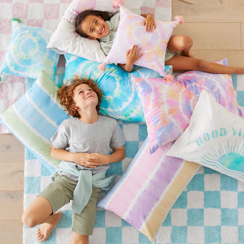 Zephyr Tie Dye Aqua Sheet Set
