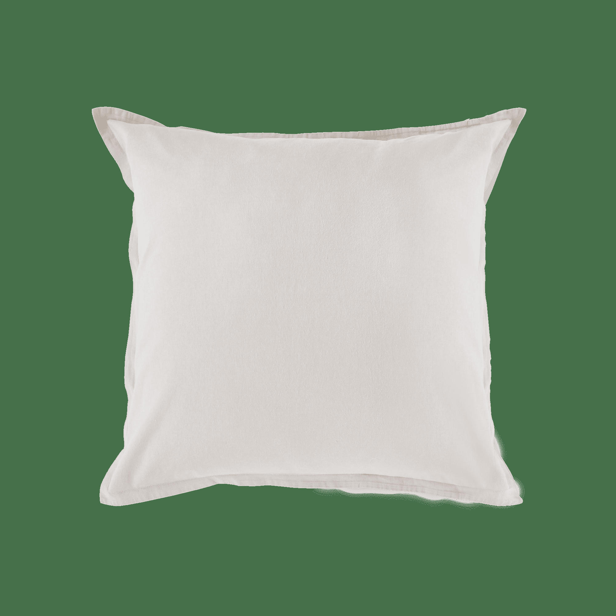 FLANDRES - Taie d'oreiller en coton lin lavé blanc 65 x 65 cm