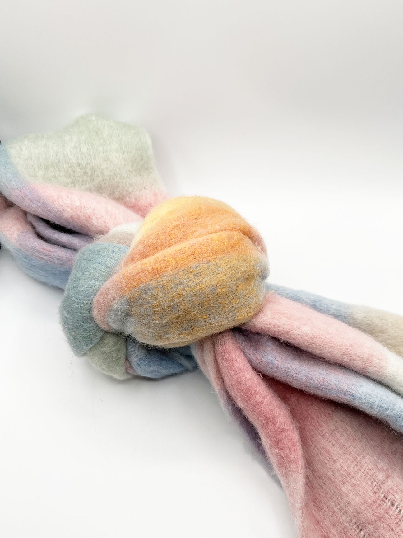 SVNX Pastel Checked Print Scarf