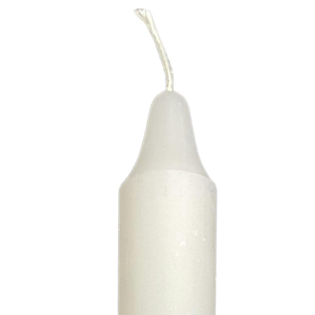 - Bougie teintée dans la masse blanc H21cm