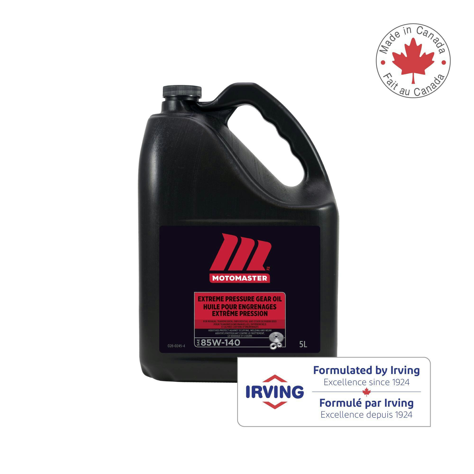 MotoMaster Extreme Pressure Gear Oil Protection Against Friction & Wear, 5-L