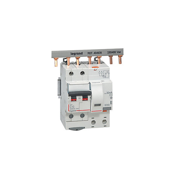 411157 LegrandDisjoncteur Différentiel10a Type Ac 30ma Dx36000 10ka 2p