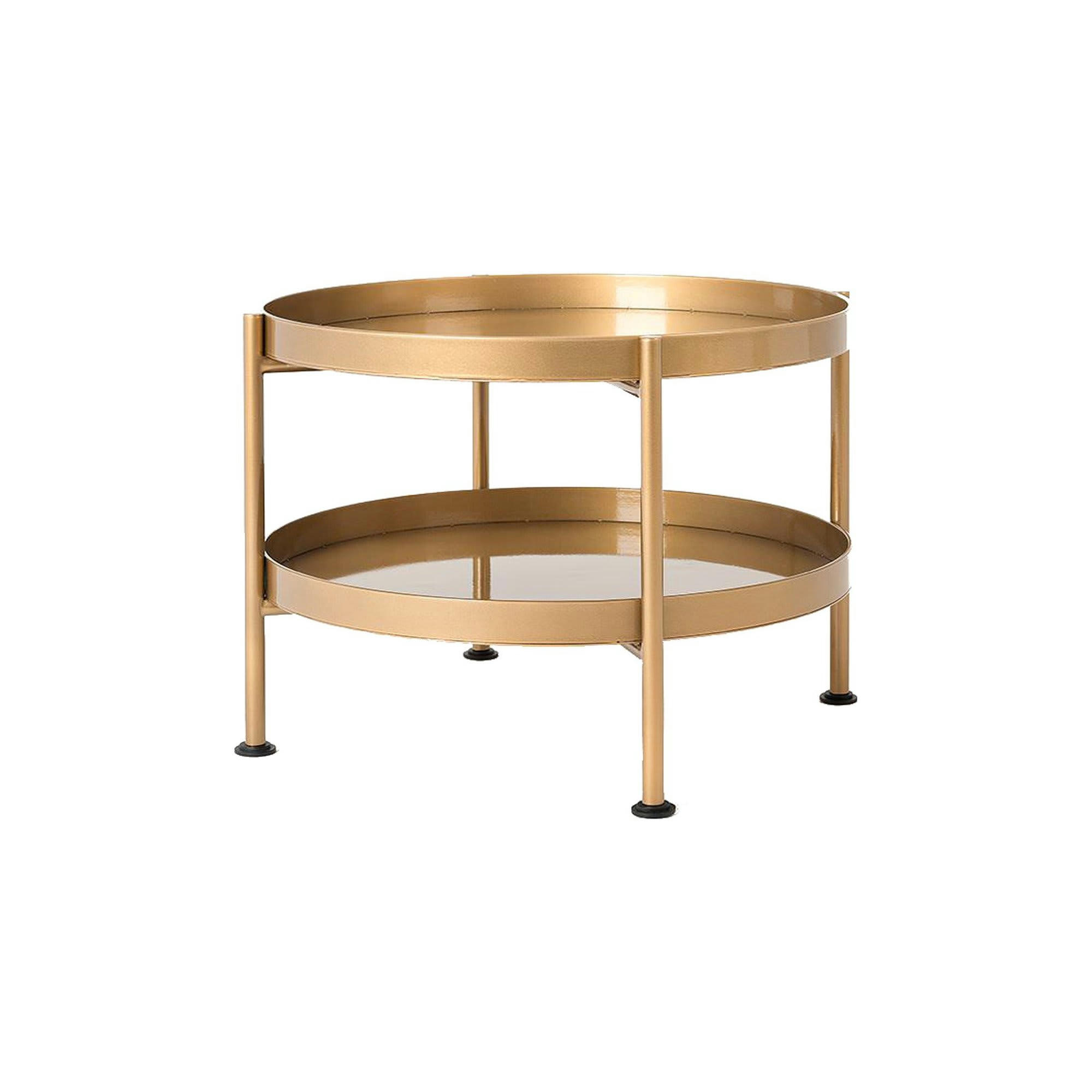 HANNAH - Table basse Acier Or