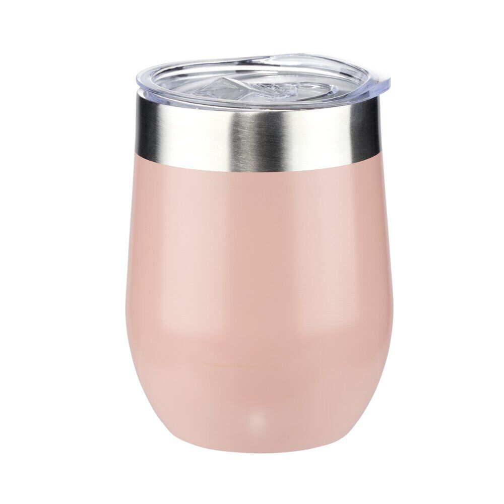 Tasse isotherme 350ml inox et silicone Ø8xH12cm (2 modèles)