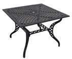Lesli Living tuintafel Trafalgar - grijs - 100x100x72cm