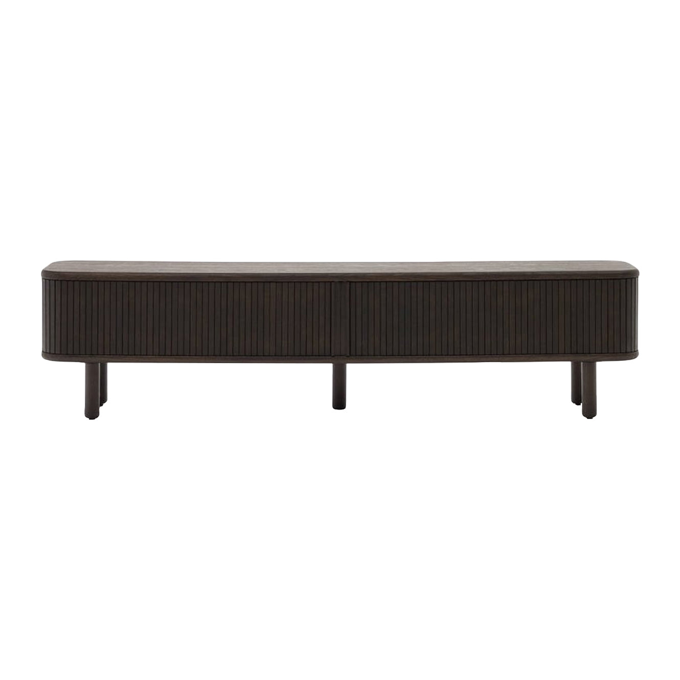 Kave Home Mailen Tv-meubel - B 200 cm - Donkerbruin