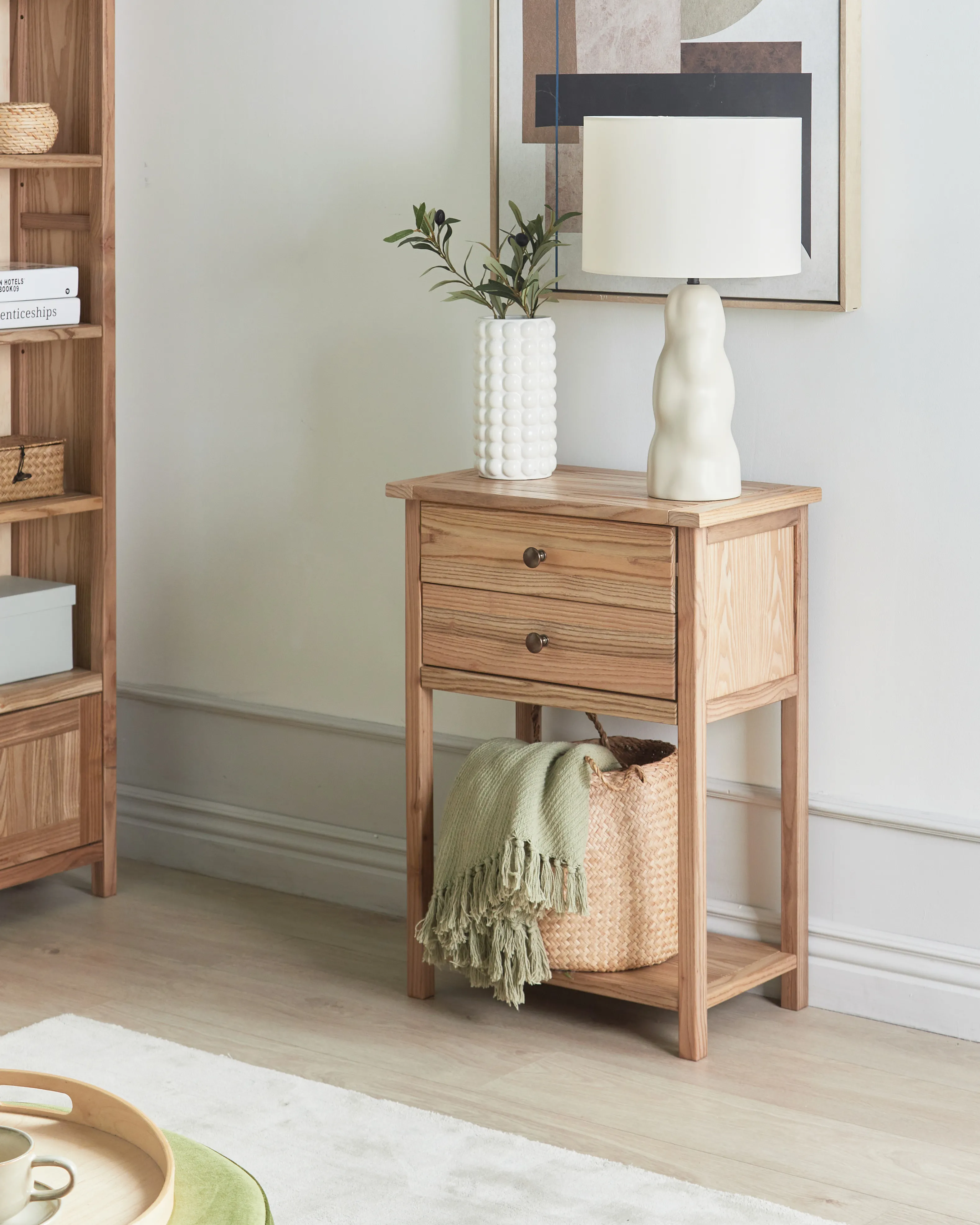 Console Table SALTON Sassafras Wood Brown