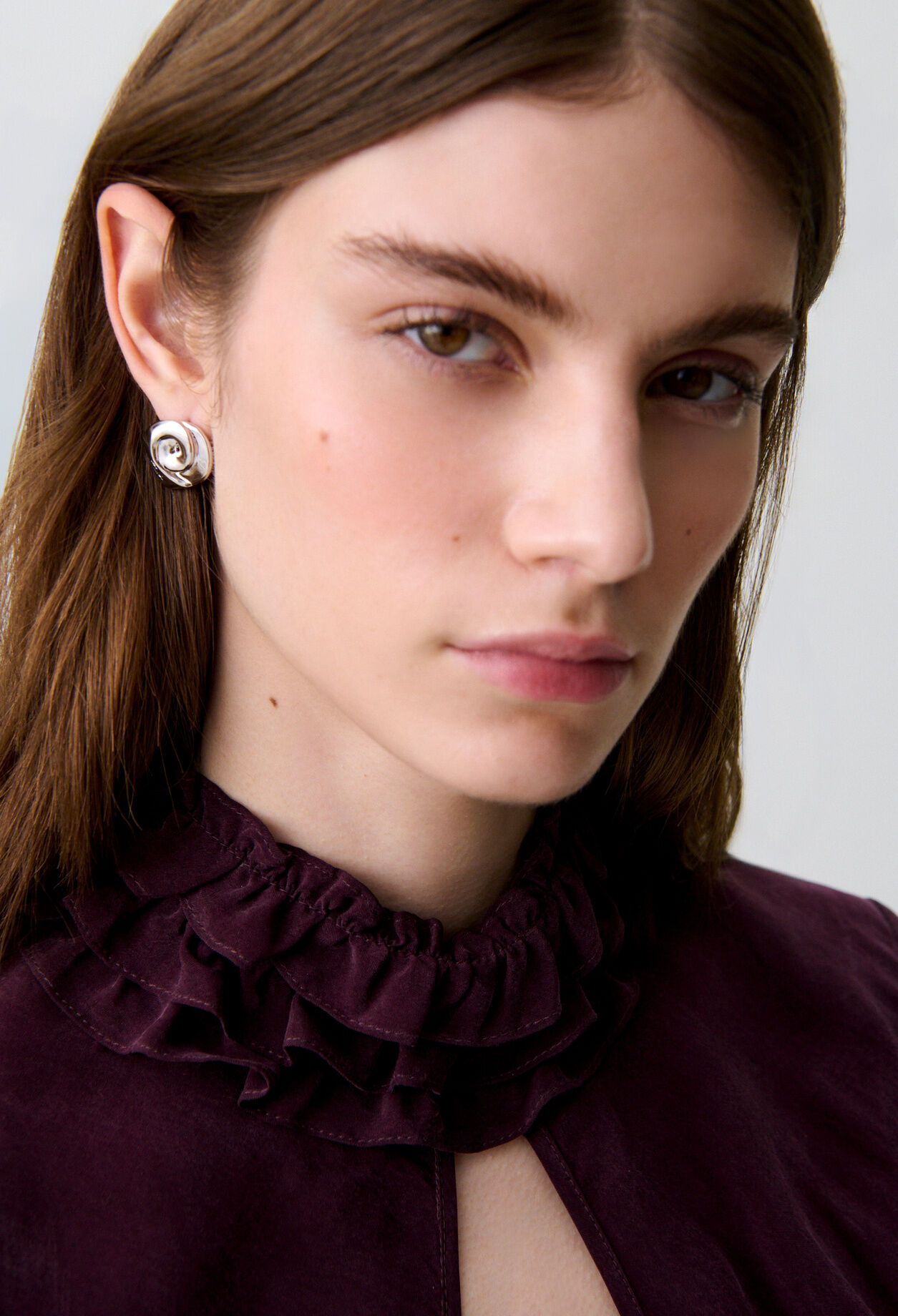 Boucles d'oreilles argentées Claudie