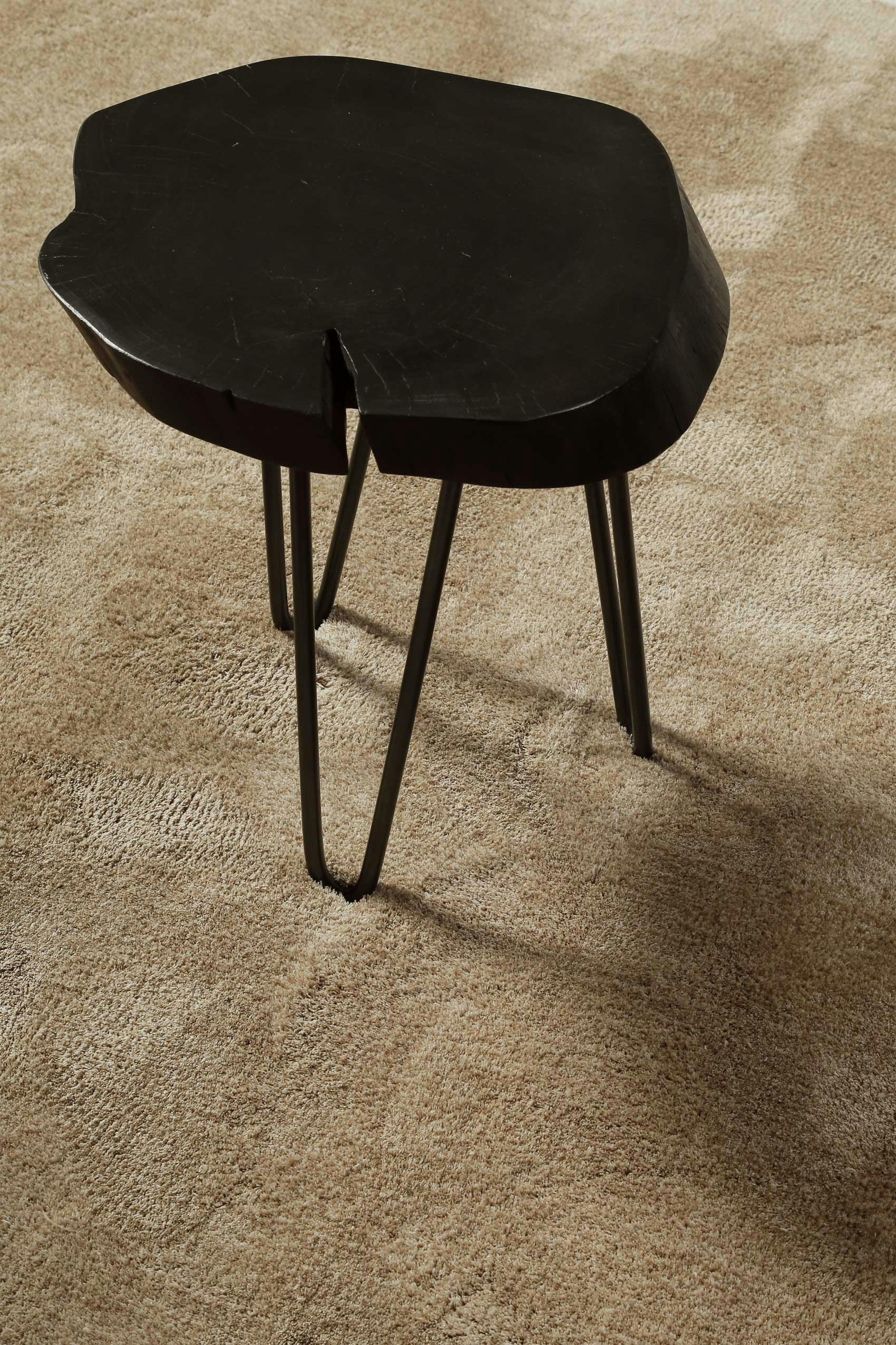 SIENNA - Tapis en microfibre doux et dense brun-beige chiné  200x290