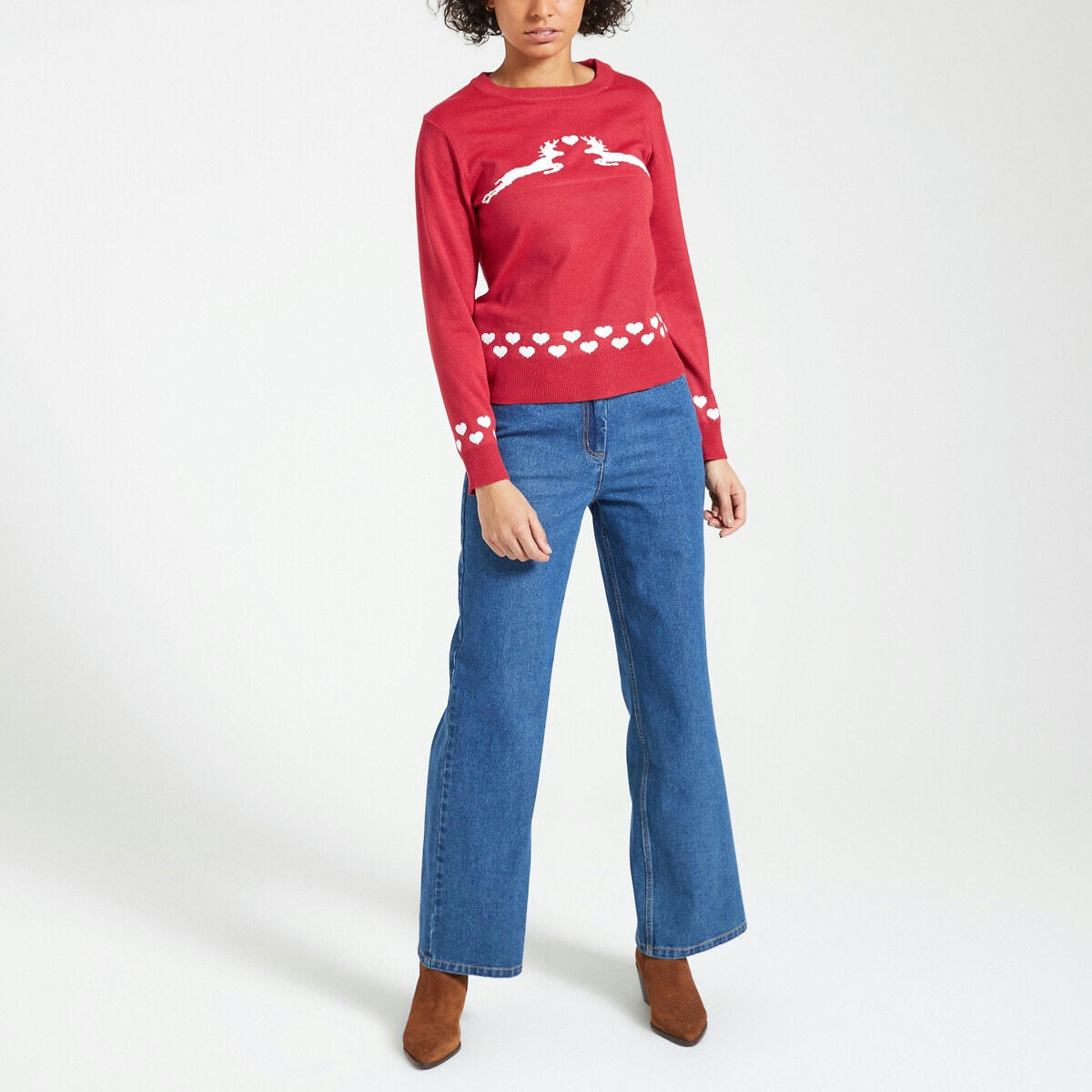 Pull de Noël imprimé