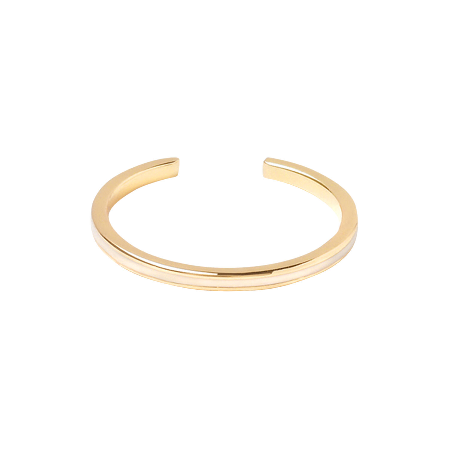 Mini Bangle Ring, sand white
