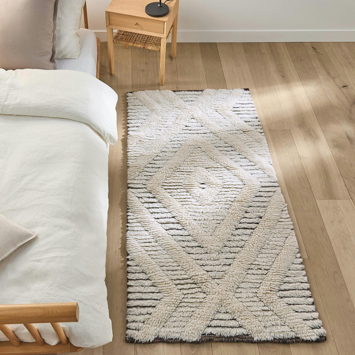 Tapis descente de lit laine et coton, Nilou