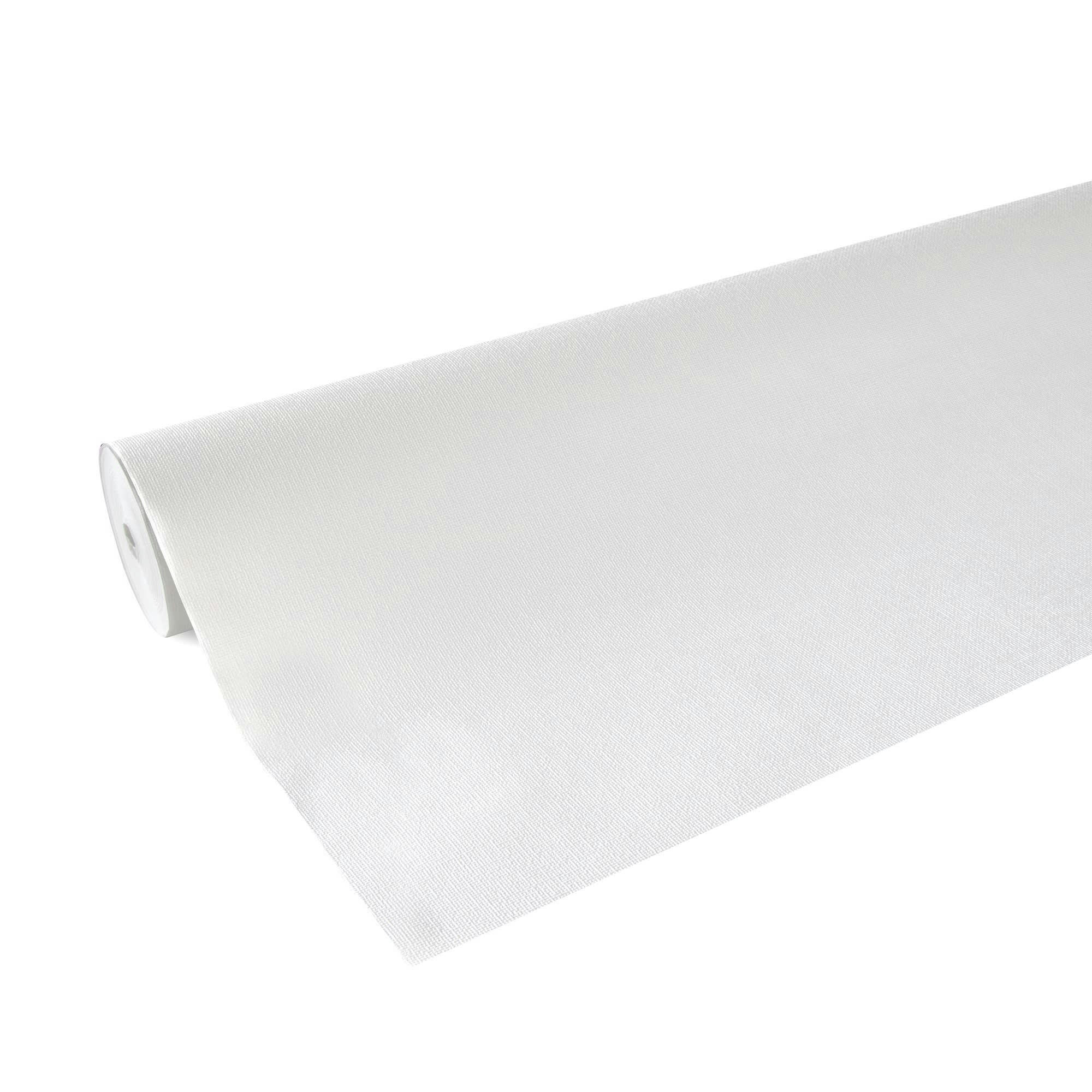 - papier peint à peindre textile blanc 1005x104cm