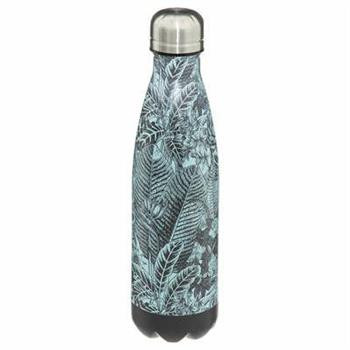 BUTELKA TERMICZNA Iso Floral niebieska 500ml stal nierdzewna
