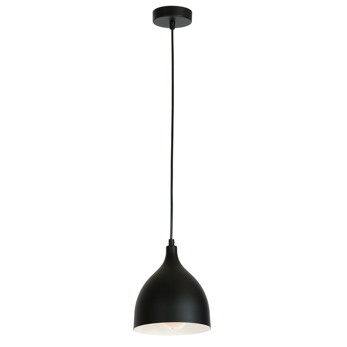Lampa wisząca czarny matowy Noak classic 1xE27x15W Luminex