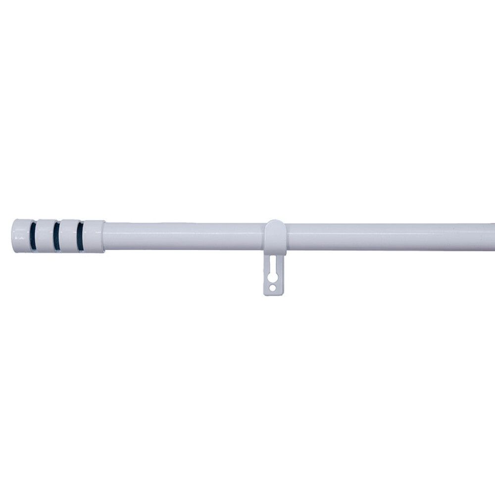 GARDINSTANG KIRSCH MIST SET 160-300CM Ø19MM HVIT