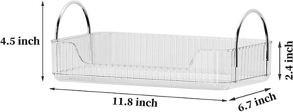 Organisateur de salle de bain pour maquillage, articles de toilette, lotion, parfum (1 niveau)