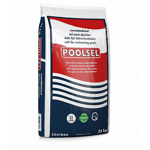 25 kg de sel marin POOLSEL pour piscines x12
