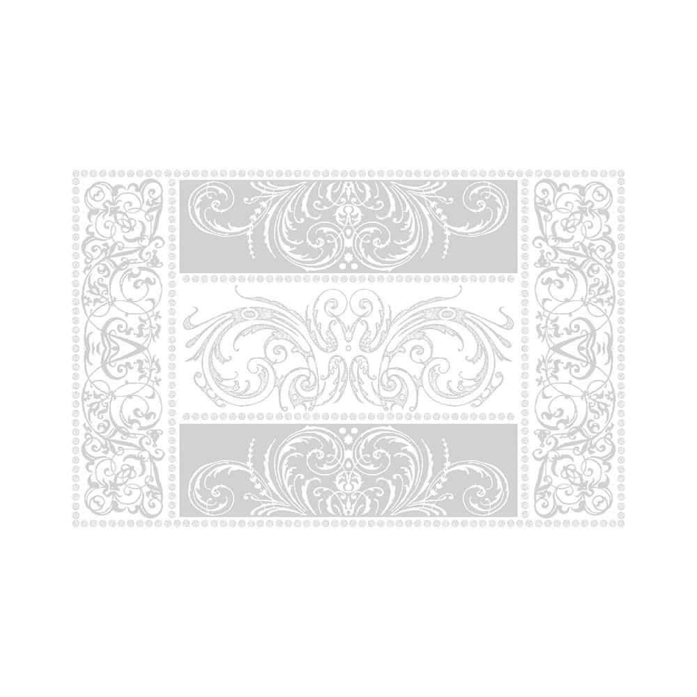 ALEXANDRINE NEIGE - Set antitache déperlant pur coton bio blanc 54X39