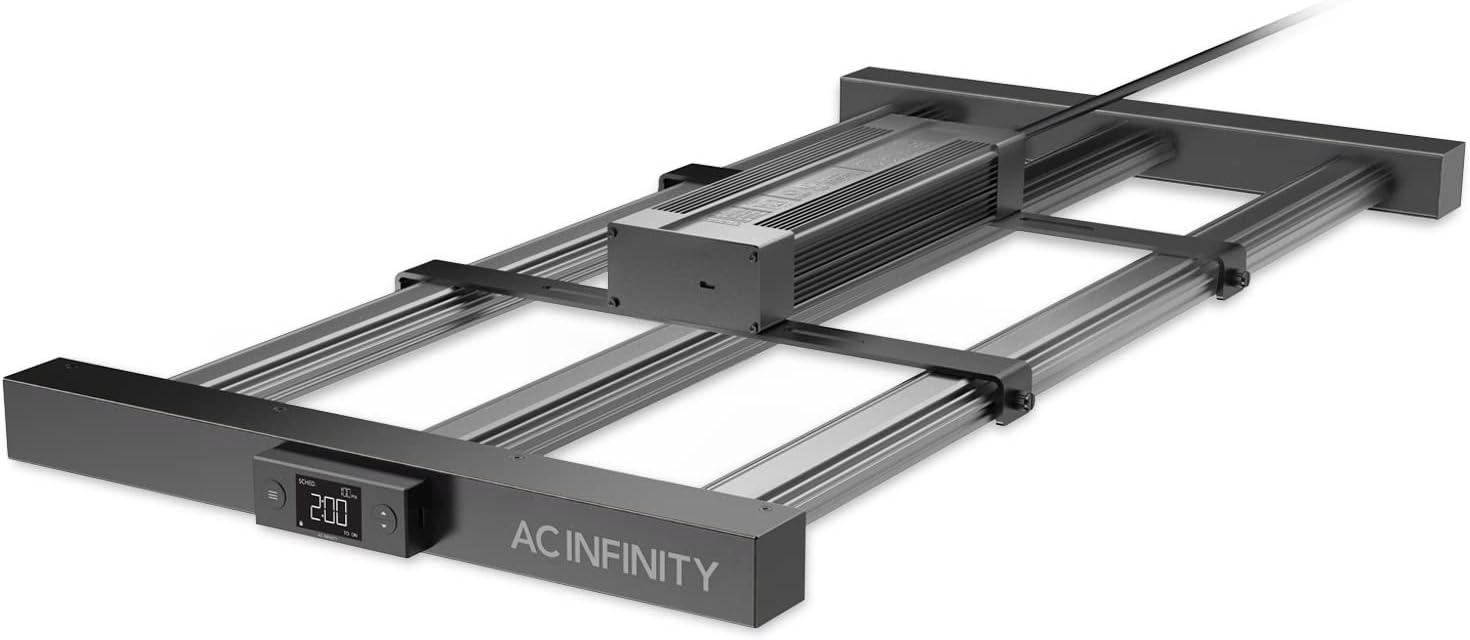 AC Infinity IONFRAME EVO3  Samsung LM301H EVO Bar LED Grow Light 2x4  840 Diodes  with Schedule Controller  280W Full-Spectrum Commercial Plant Lights for Indoor Growing in Grow Rooms & Greenhouses