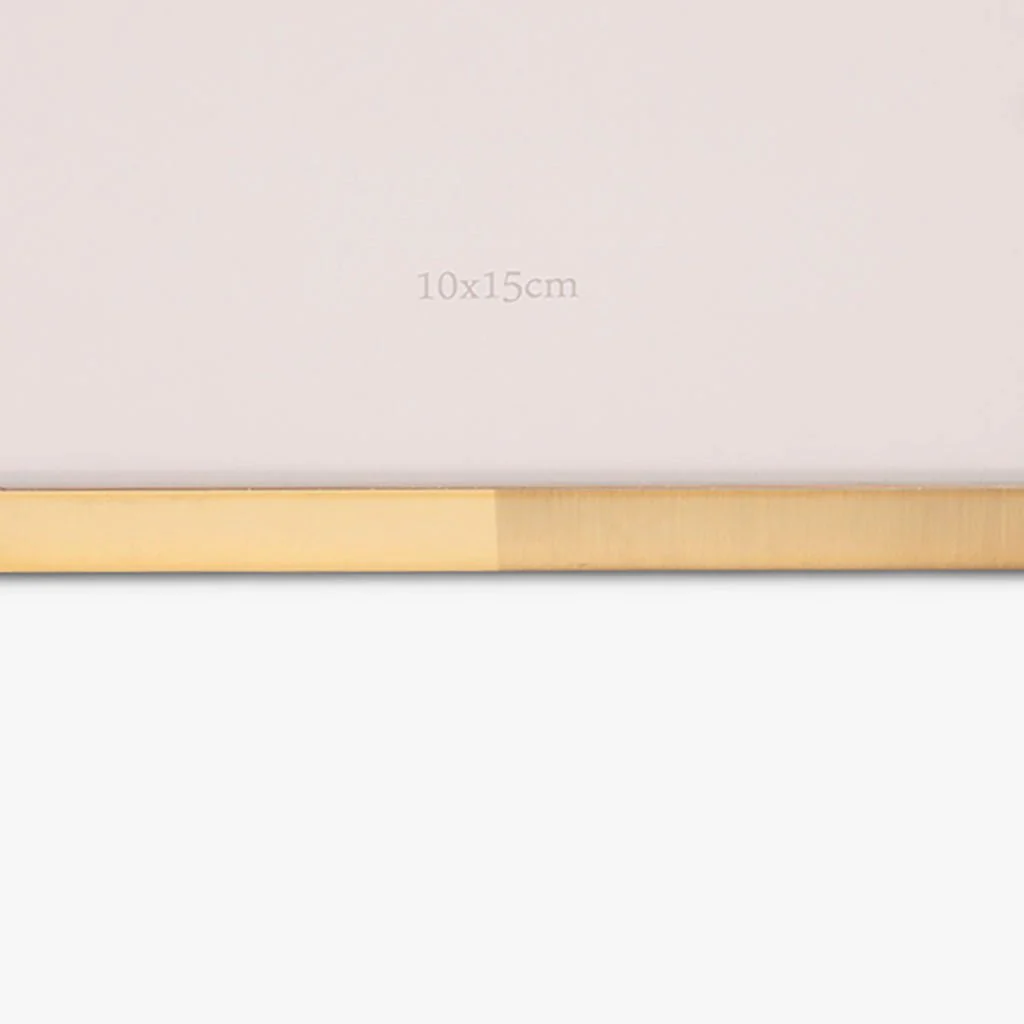 Moldura Tons Dourado com Pé 10x15 SHINY & BRUSHED