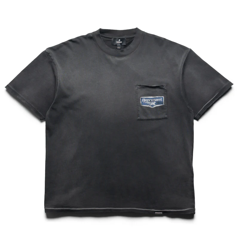 Represent Nothing Faster Tee - Stained Black