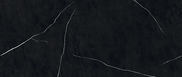 Carrelage effet Marbre Noir Impérial 278x120x0,6 cm Brillant Orsiano - Mur intérieur (vendu par carton de 3,336 m²) - RO'MA CARREL
