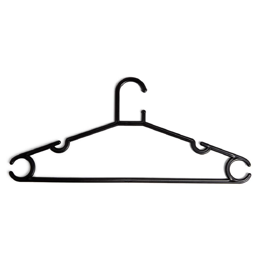 Cintre en plastique Noir x5 - L38,5xH17cm
