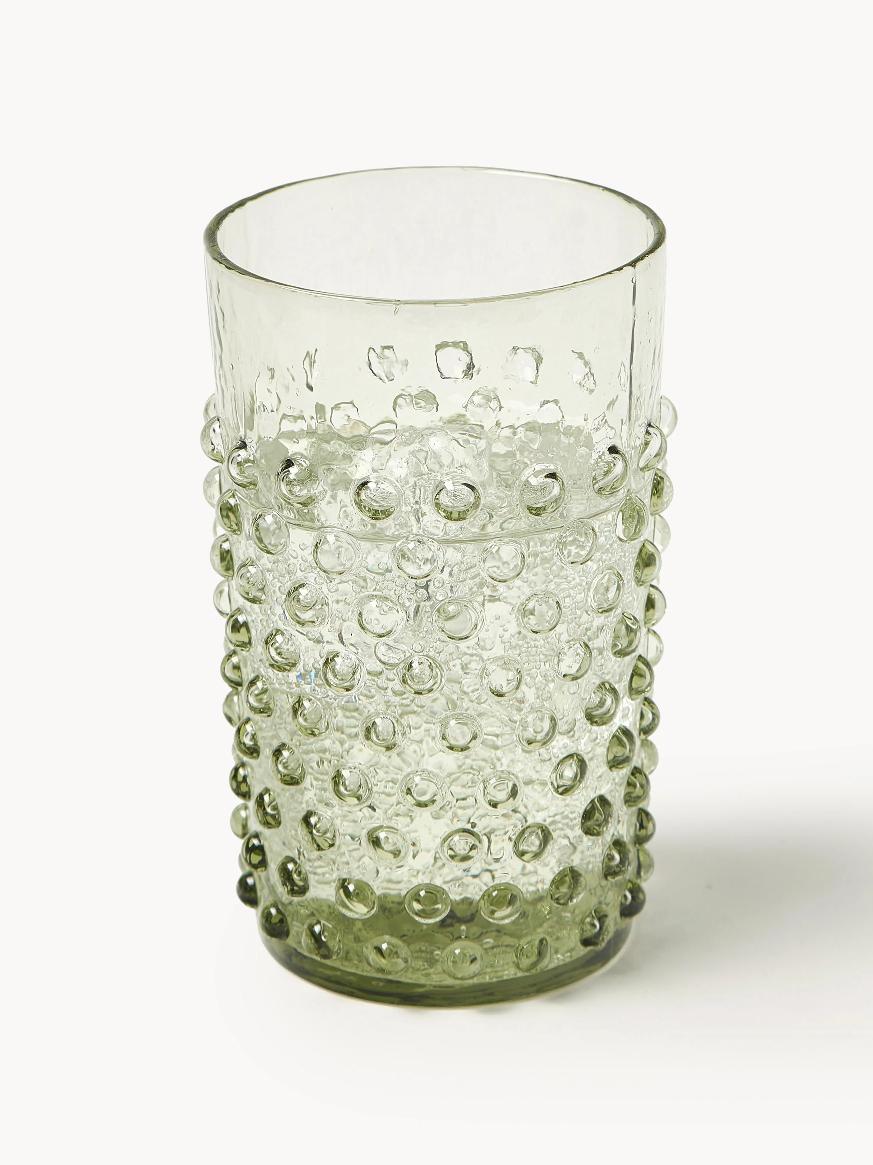 Mundgeblasene Trinkgläser Hobnail, 6er-Set