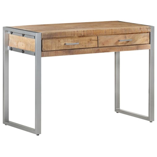 NNEVL Desk 108x50x75 cm Rough Mango Wood