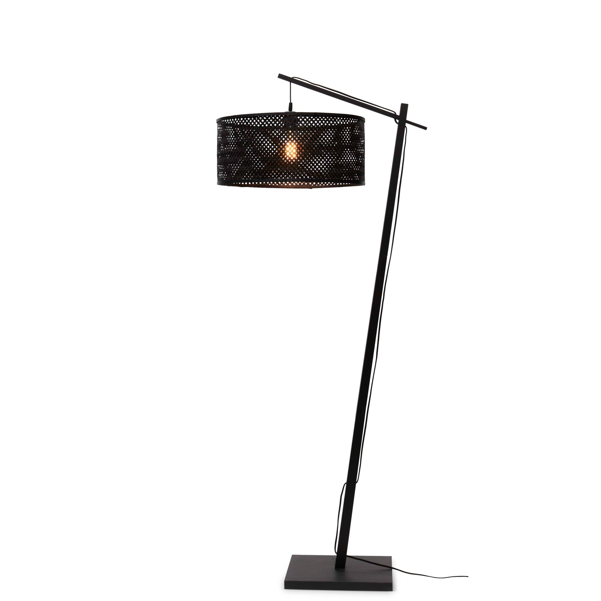 GOOD&MOJO vloerlamp Java - zwart - Ø50cm