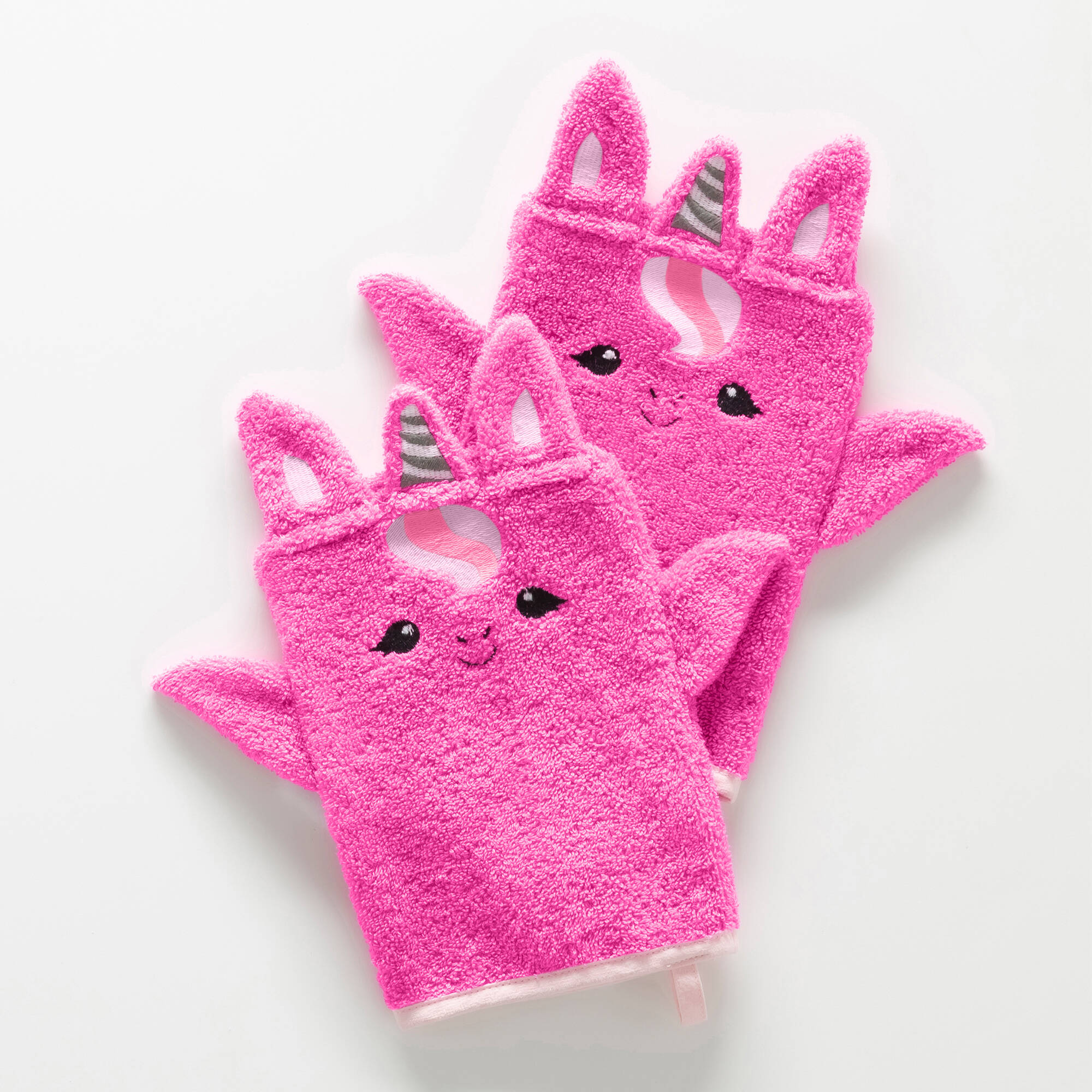 Collection éponge enfant brodée licorne coton - 380 g/m²