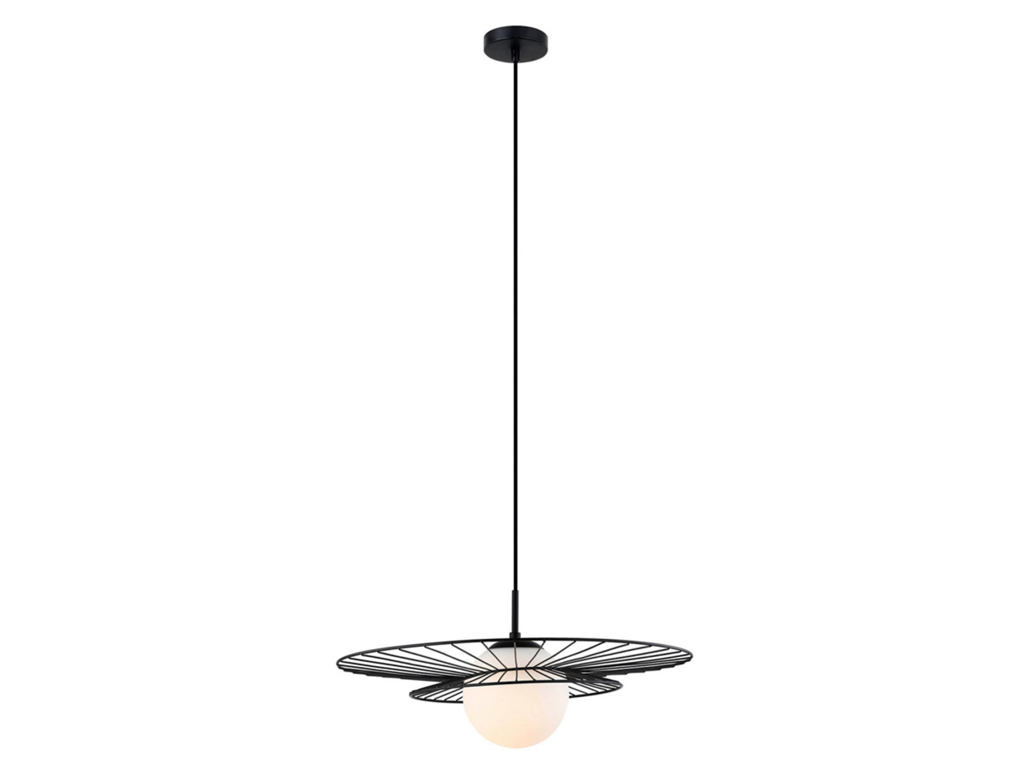 Lampa wisząca Alison stalowa czarna