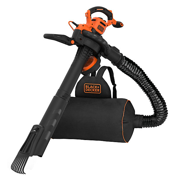 Aspirateur souffleur broyeur filaire 3000 W - 864 m³/h - ratio 16:1 - avec sac de 72 L - Black Decker BEBLV301-QS