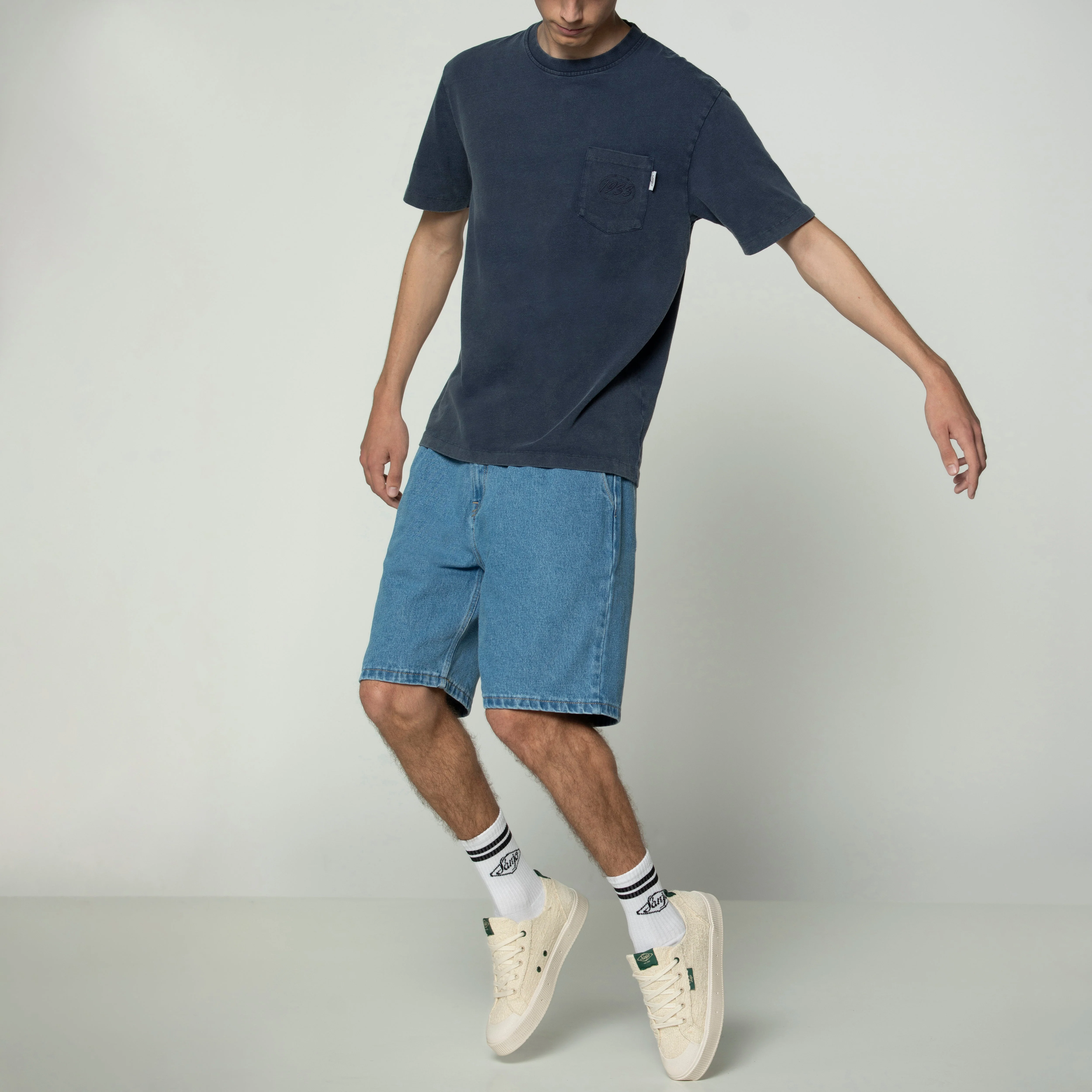 Sanjo 1933 Match Pocket T-shirt // Navy
