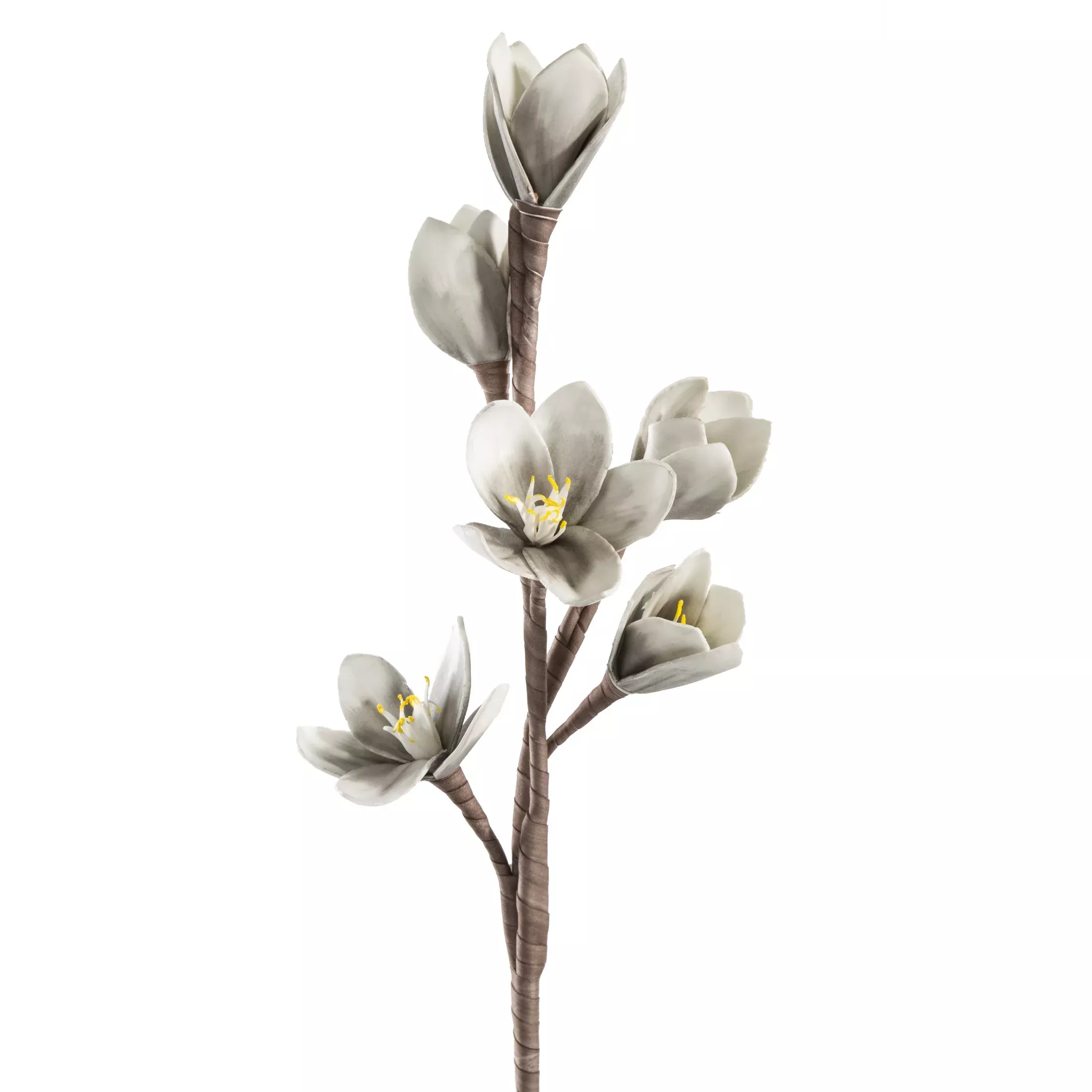 Kwiat sztuczny srebrny 68 cm