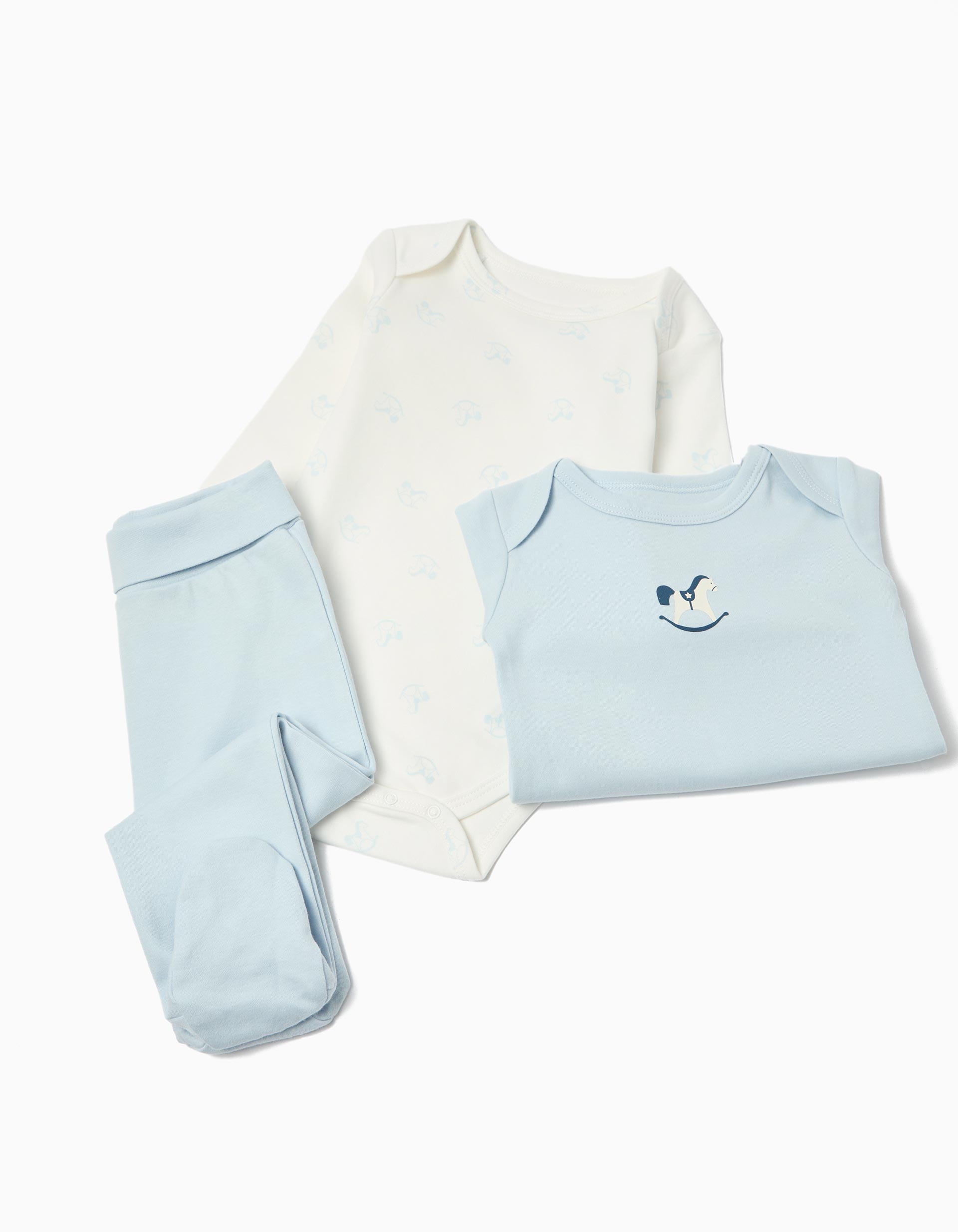 Conjunto 3 Peças, Menino, Azul Claro