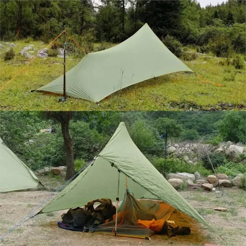 NNEOBA Ultralight Waterproof Flysheet Tent Shelter (Green)