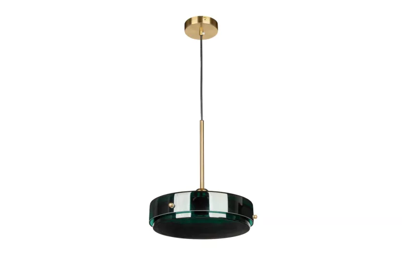 Lampa Wisząca LORAKO Pozioma Szklana Dekoracyjna Turkusowa