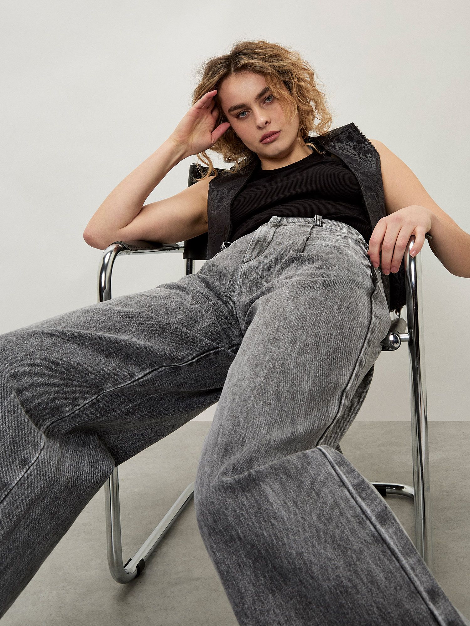 Apricot Ella Wide Leg Cropped Jeans
