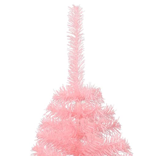 NNEVL Artificial Half Christmas Tree with Stand Pink 180 cm PVC