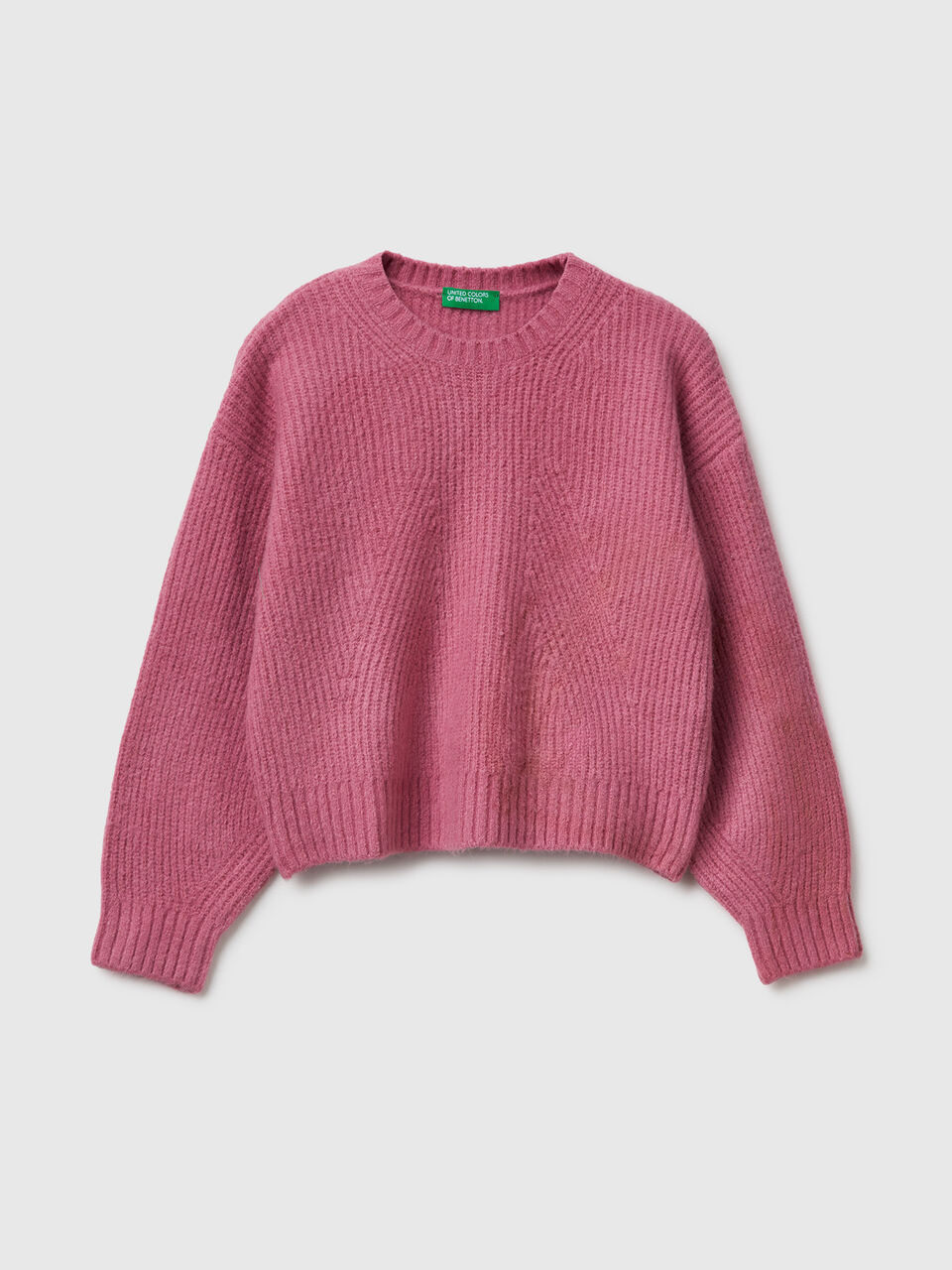 Sweater in stretch cotton blend