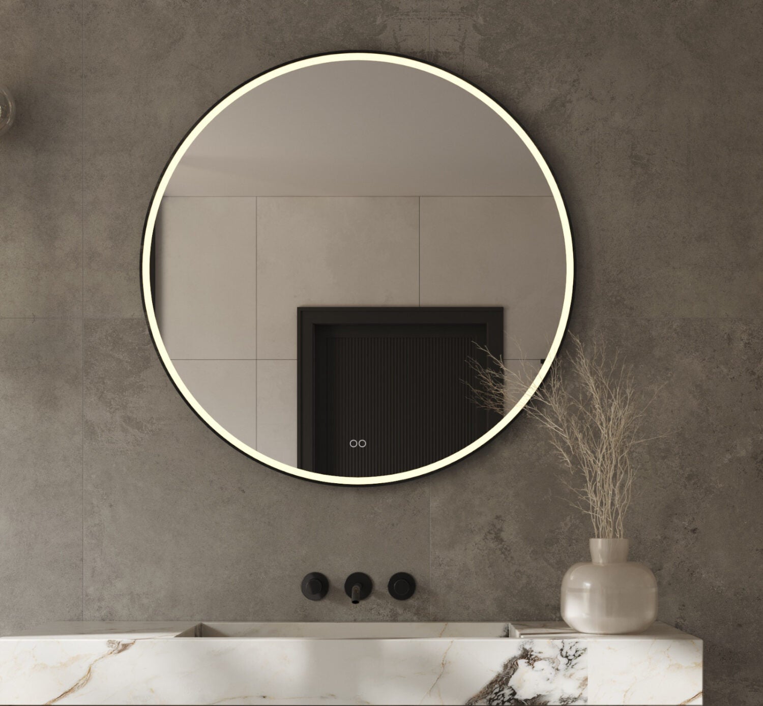 Vtw Living - Badkamerspiegel - LED Verlichting - Anti Condens - 60 cm
