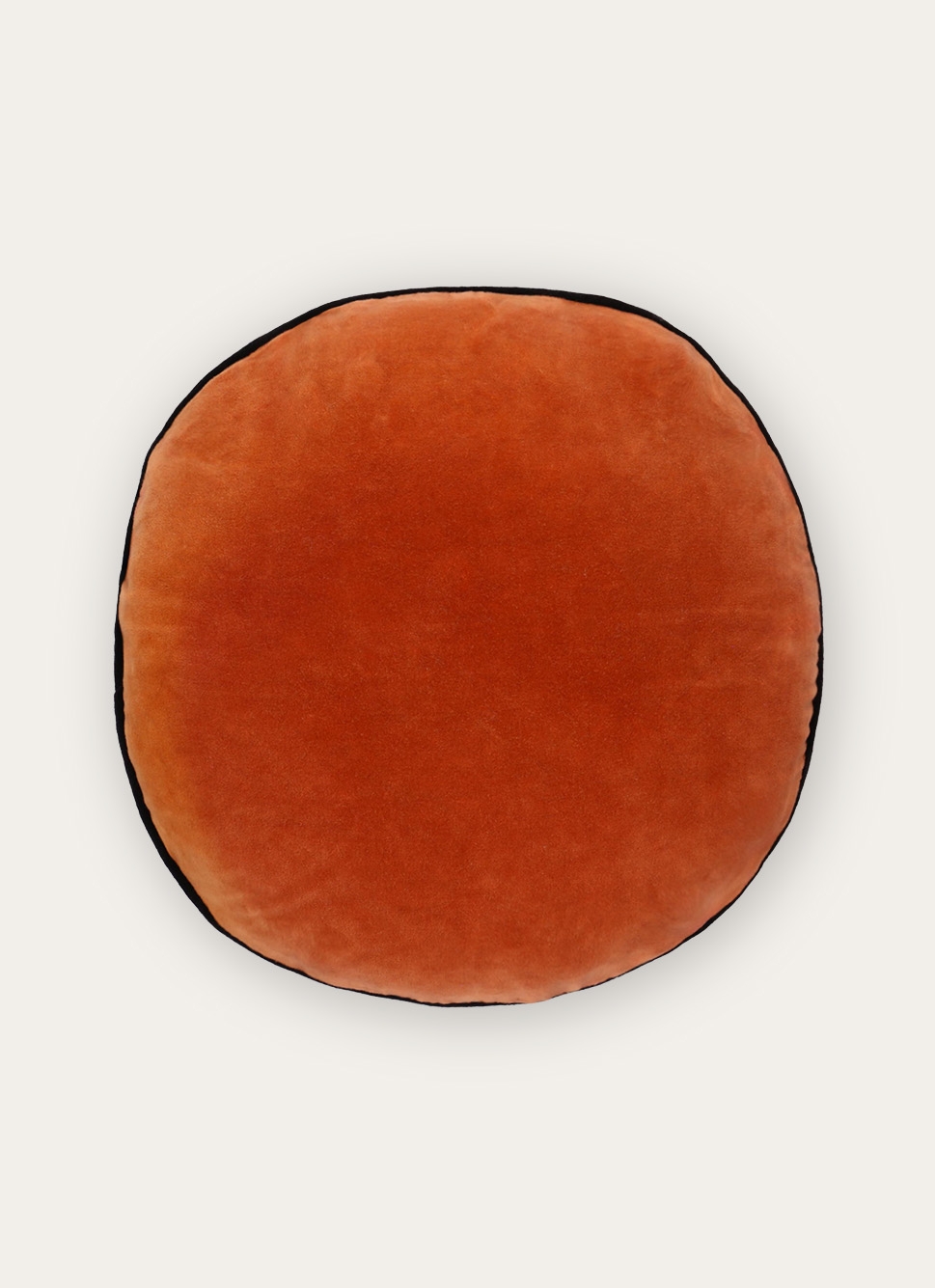 COUSSIN ROND EN VELOURS Rouge SABLE