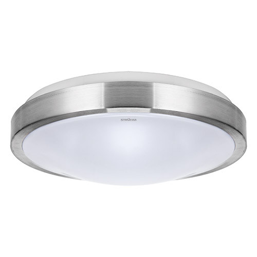 Plafon okrągły srebrny ALEX LED C 24W 1680lm 4000K IP44 03564 Strühm