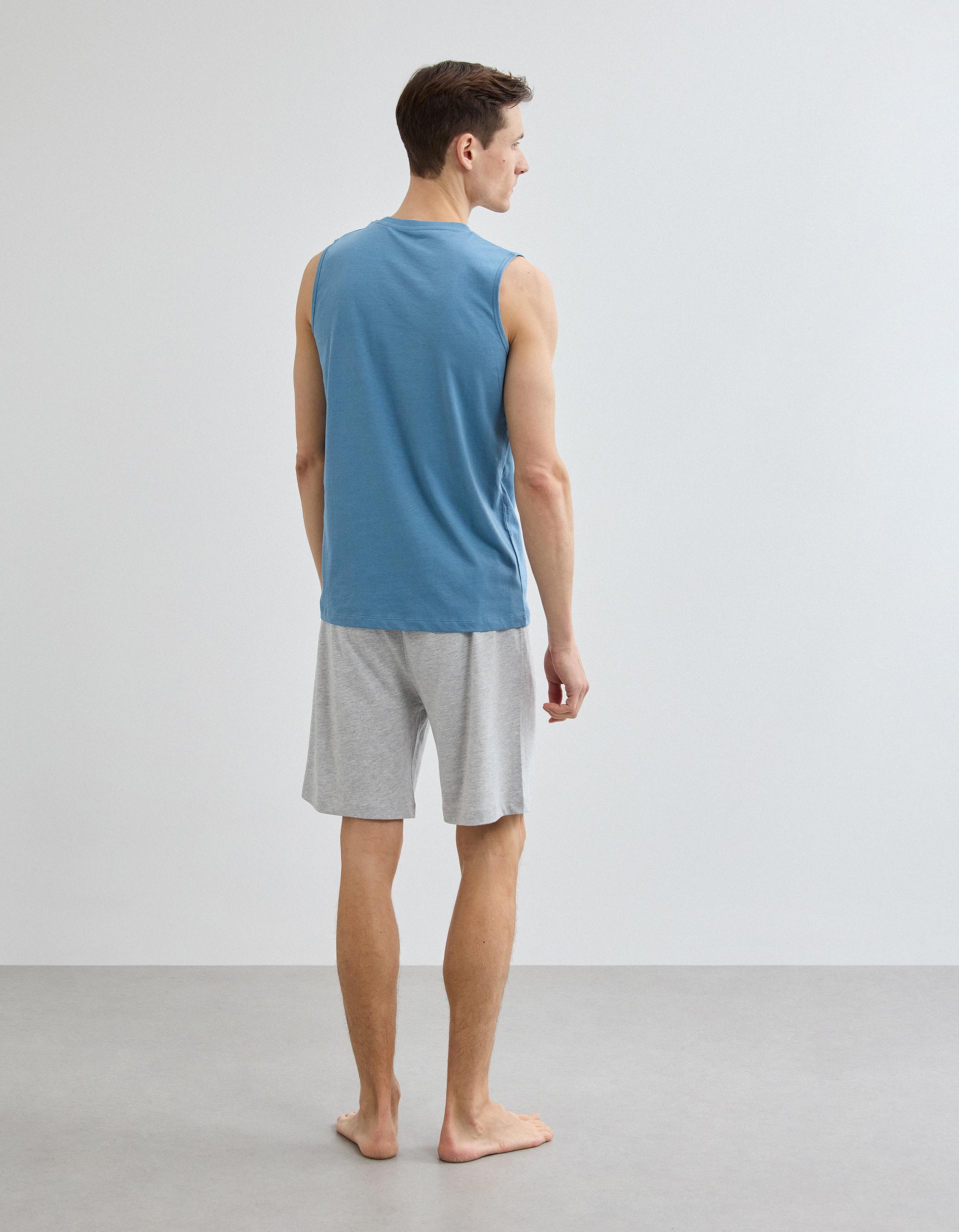 Pijama, Homem, Azul
