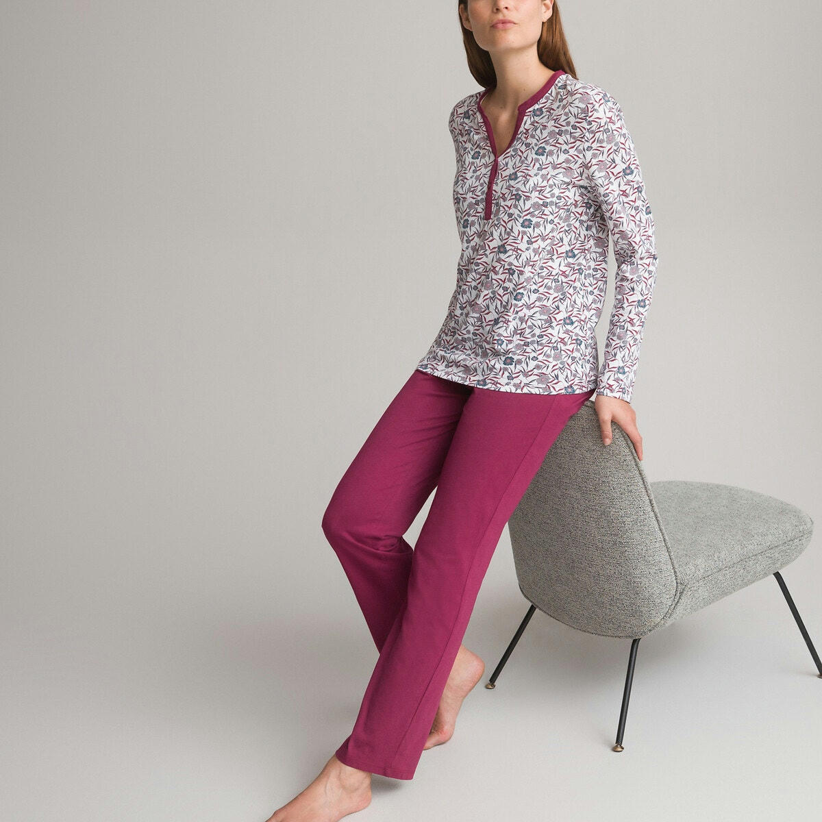 Pyjama imprimé, pur coton