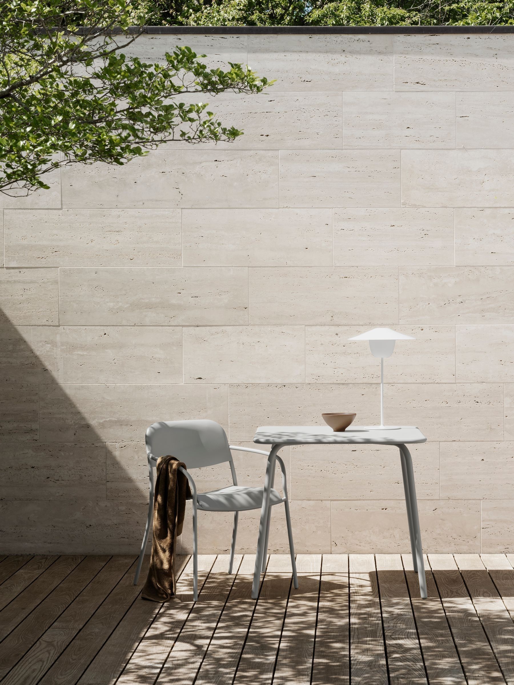 blomus White Portable LED Table Lamp