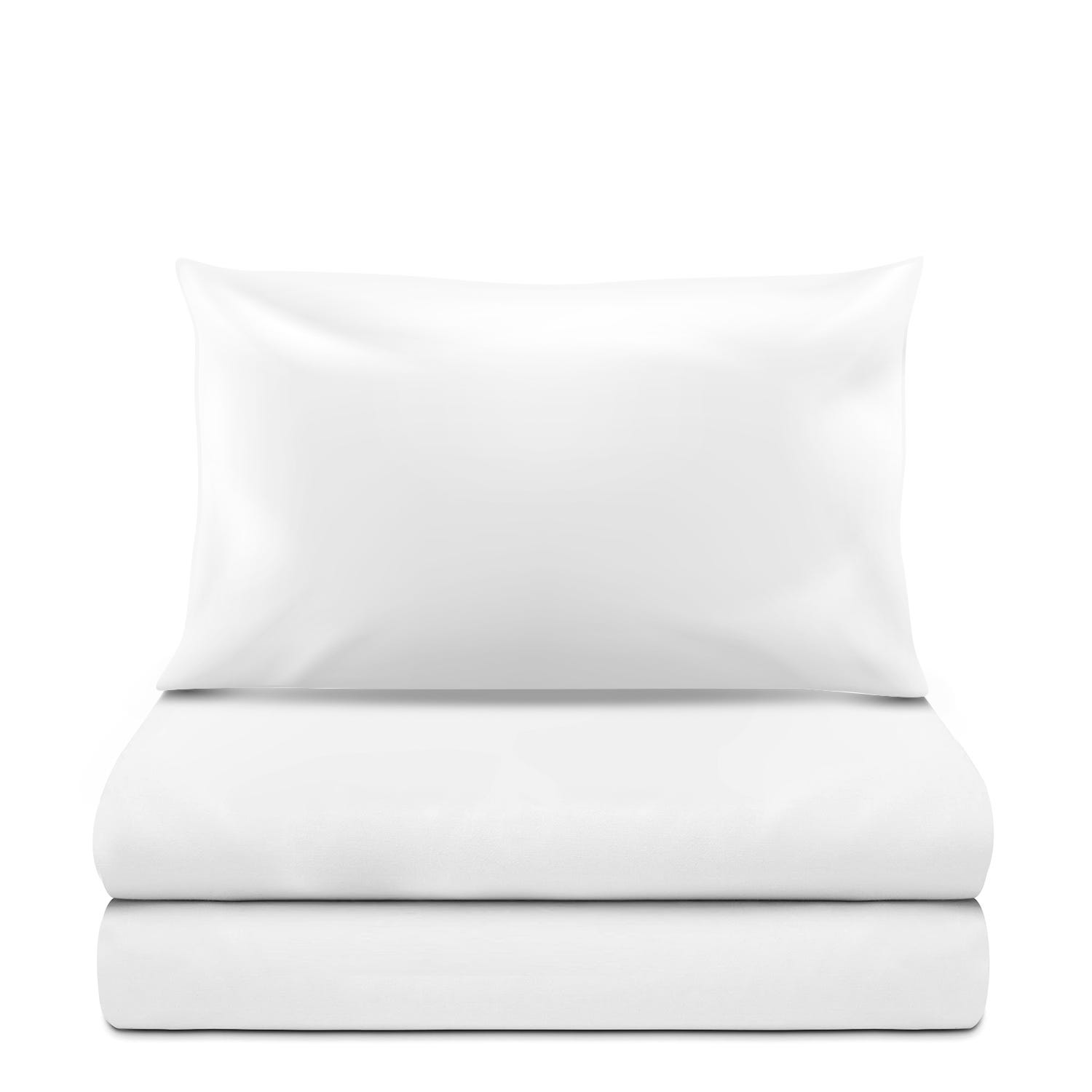 Completo letto singolo cotone bianco Nicoletta