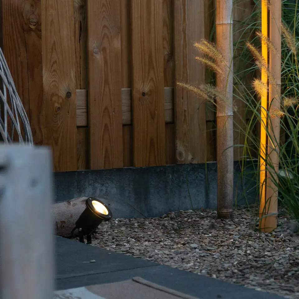 Qazqa tafellamp met glas basic zwart gu10